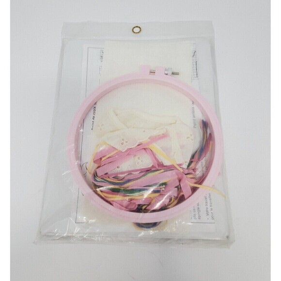 VINTAGE J & P COATS RIBBON EMBROIDERY KITS SET OF 2 NOS SAMPLER WEDDING DAY - Picture 11 of 12